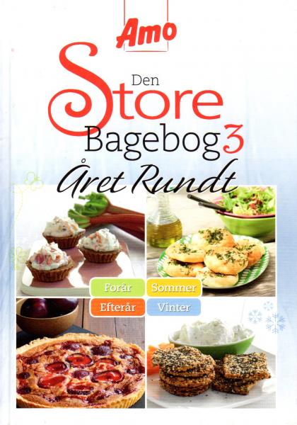 Book DANISH - Den Store Bagebog 3 - året rundt  - Bakerbook from Denmark, cake pies